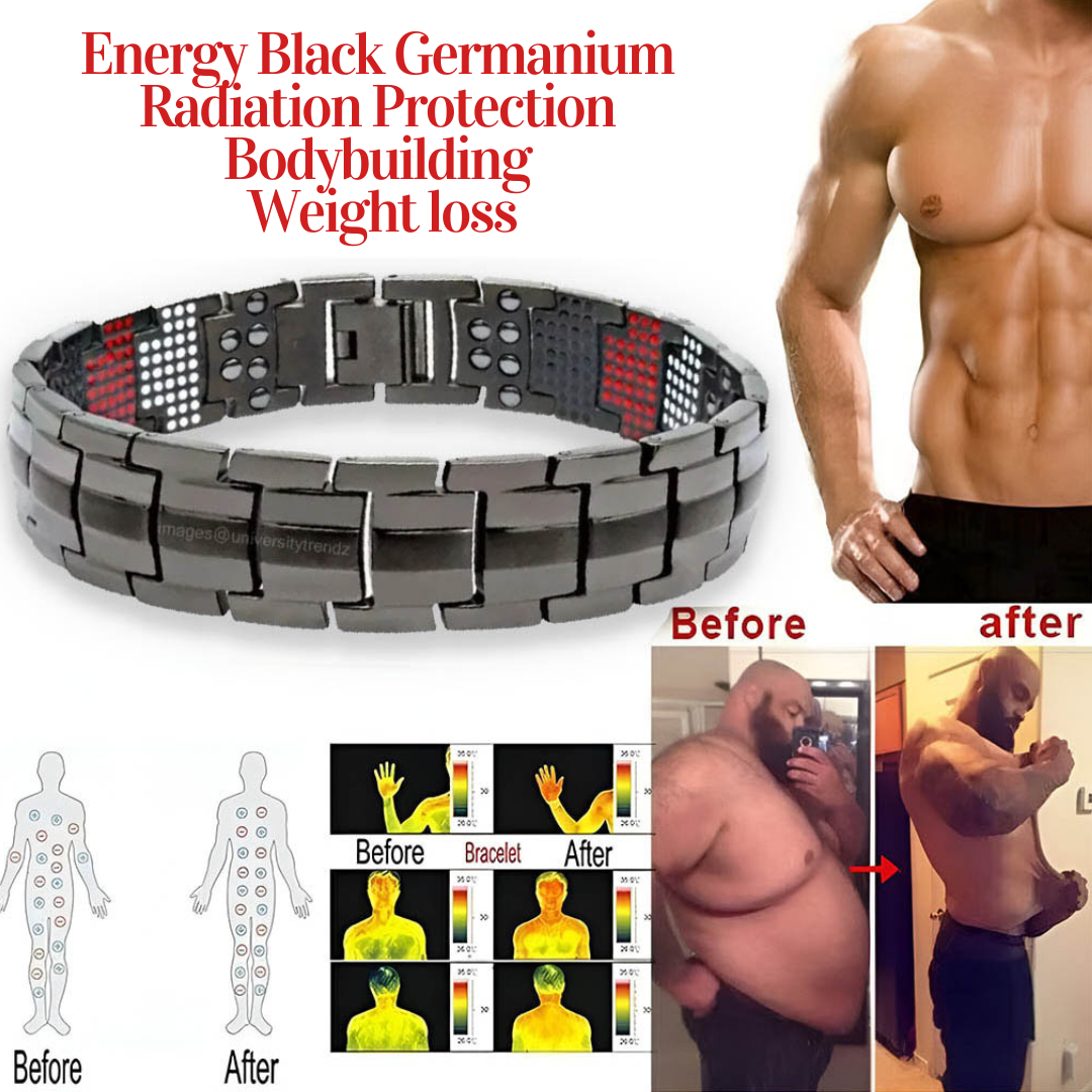 Double Strength 4-in-1 Black Bio Multi-Magnet Bracelet image 1