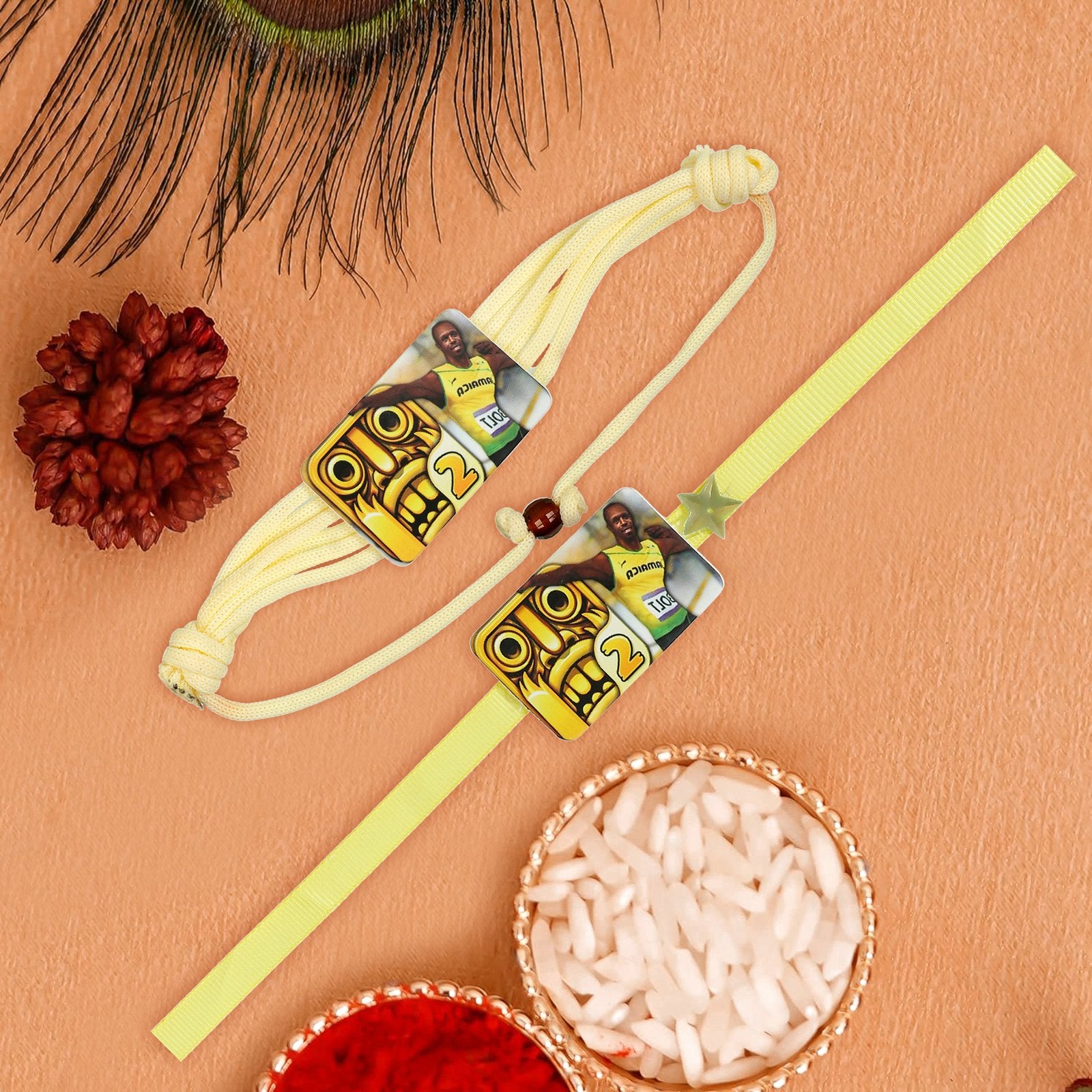 Combo Of 2 Temple Run Kids Rakhi image 1