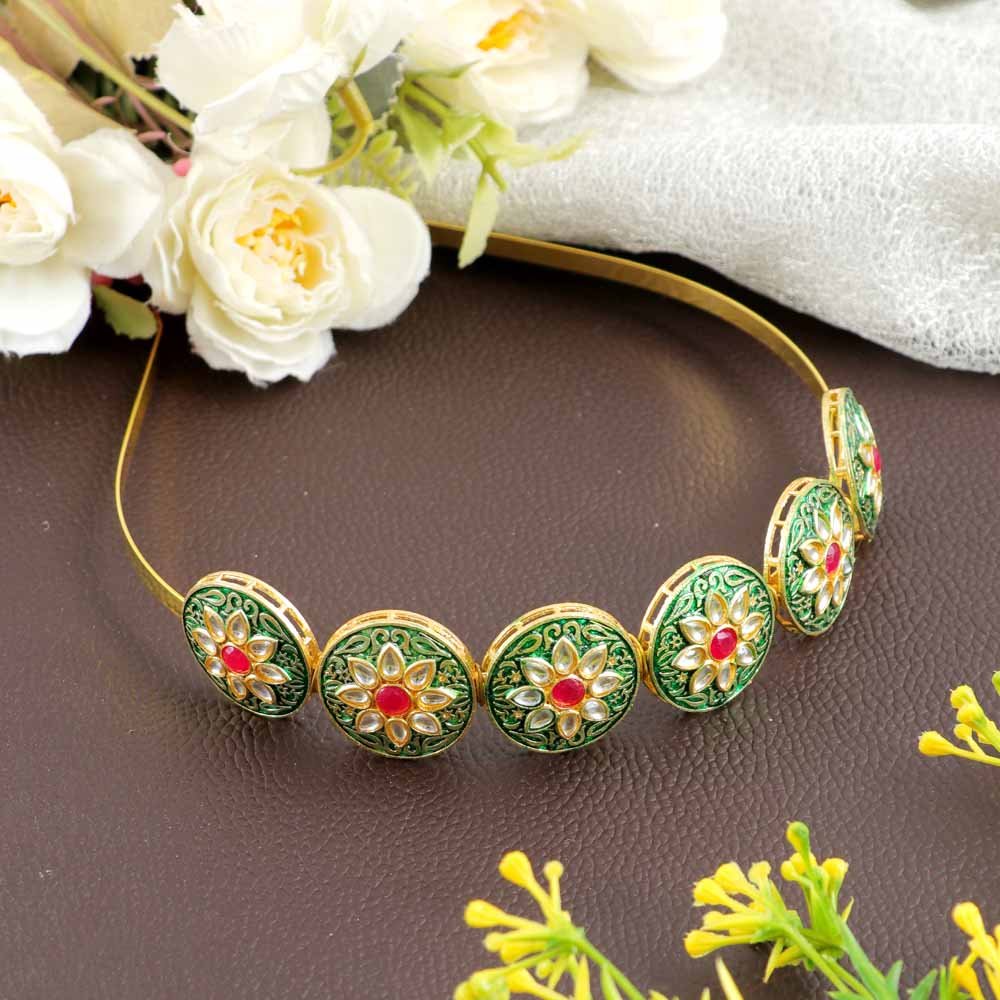 Celebrity Gold Floral Hairband image 1