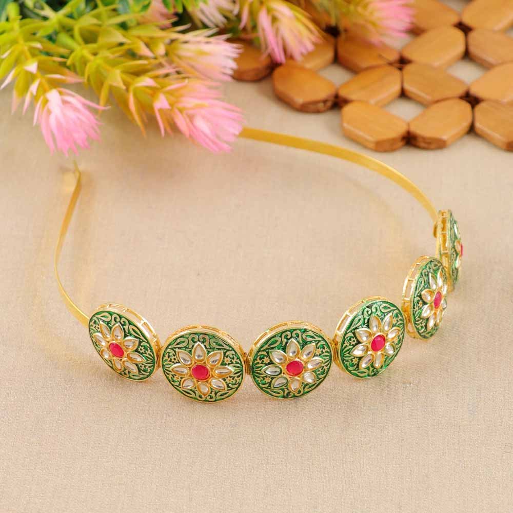 Celebrity Gold Floral Hairband image 0