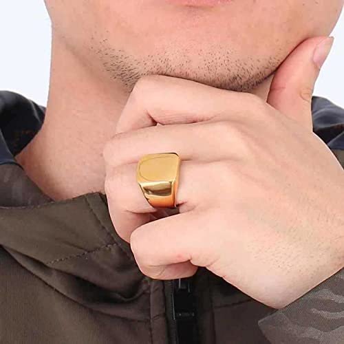 Classic Gold-Plated Band Finger Ring image 1