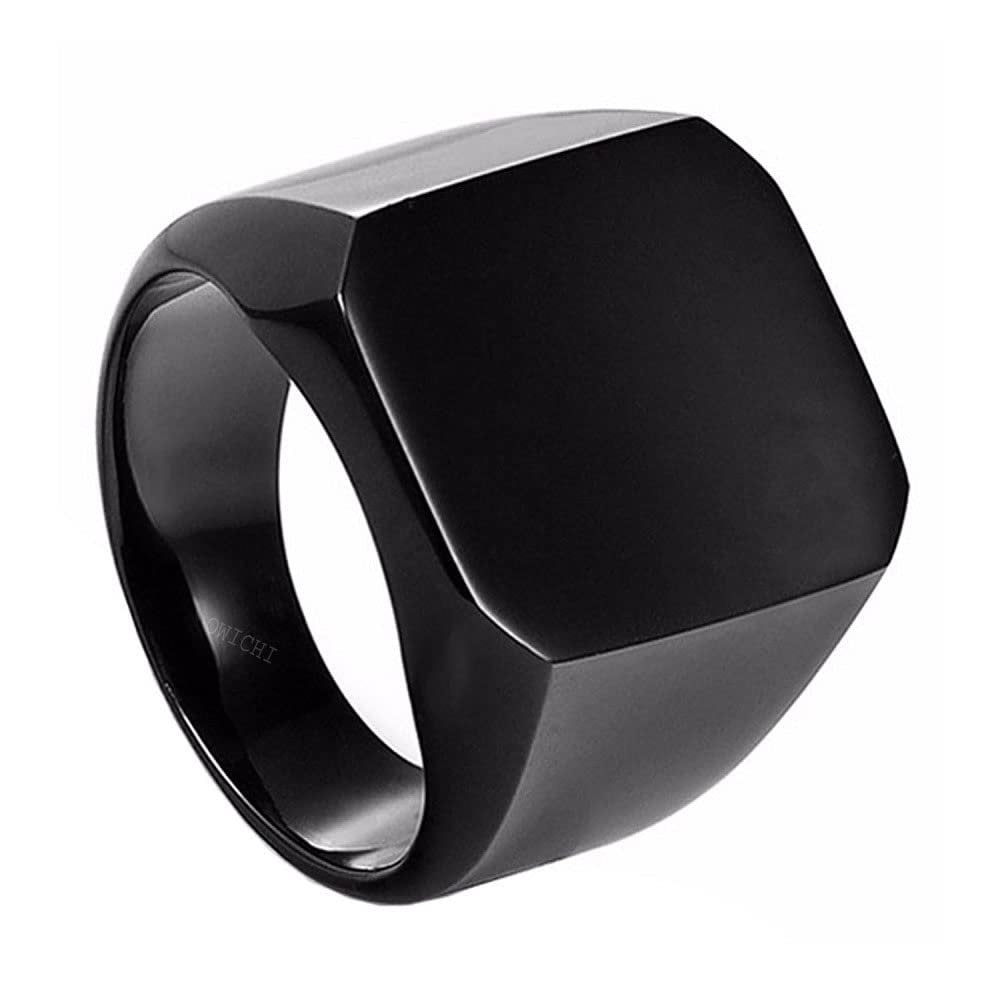 Black Band Finger Ring image 2