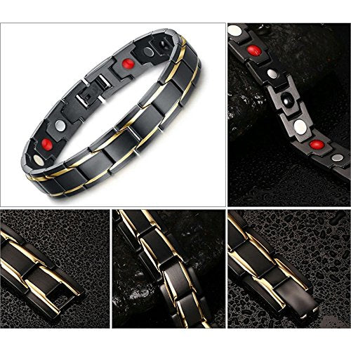 Bio Magnetic Health Care Wellness Wristband Bracelet for Men