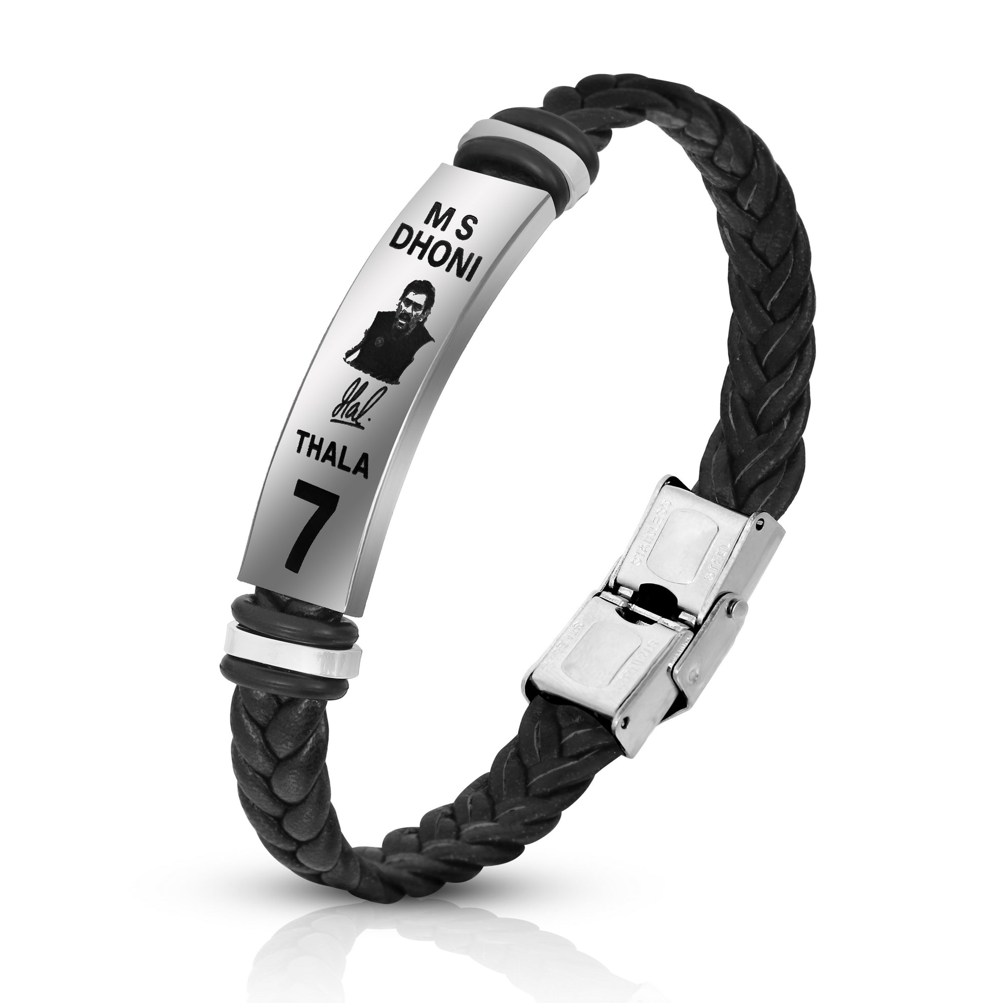 Cricket Star MS Dhoni Signature Magnetic Clasp Bracelet for Men