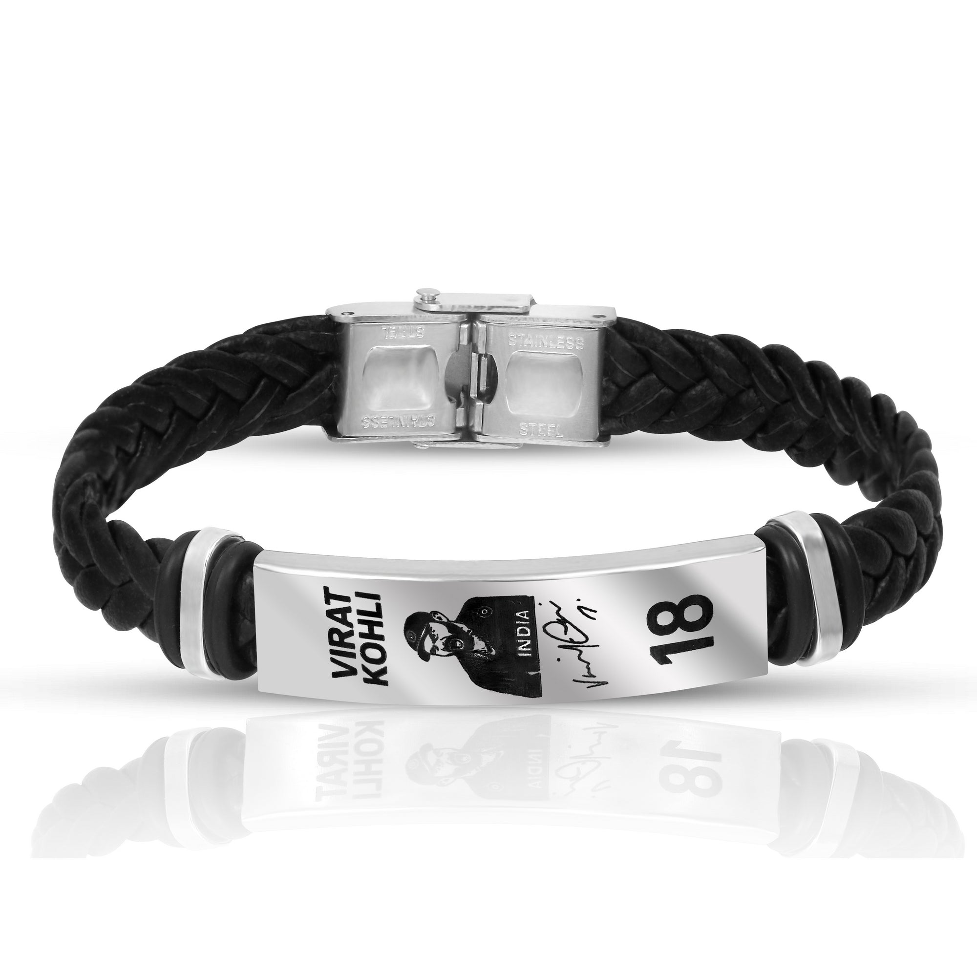 Virat Kohli Inspired Imprint Aggressive Century Celebration Pose Bracelet for Men
