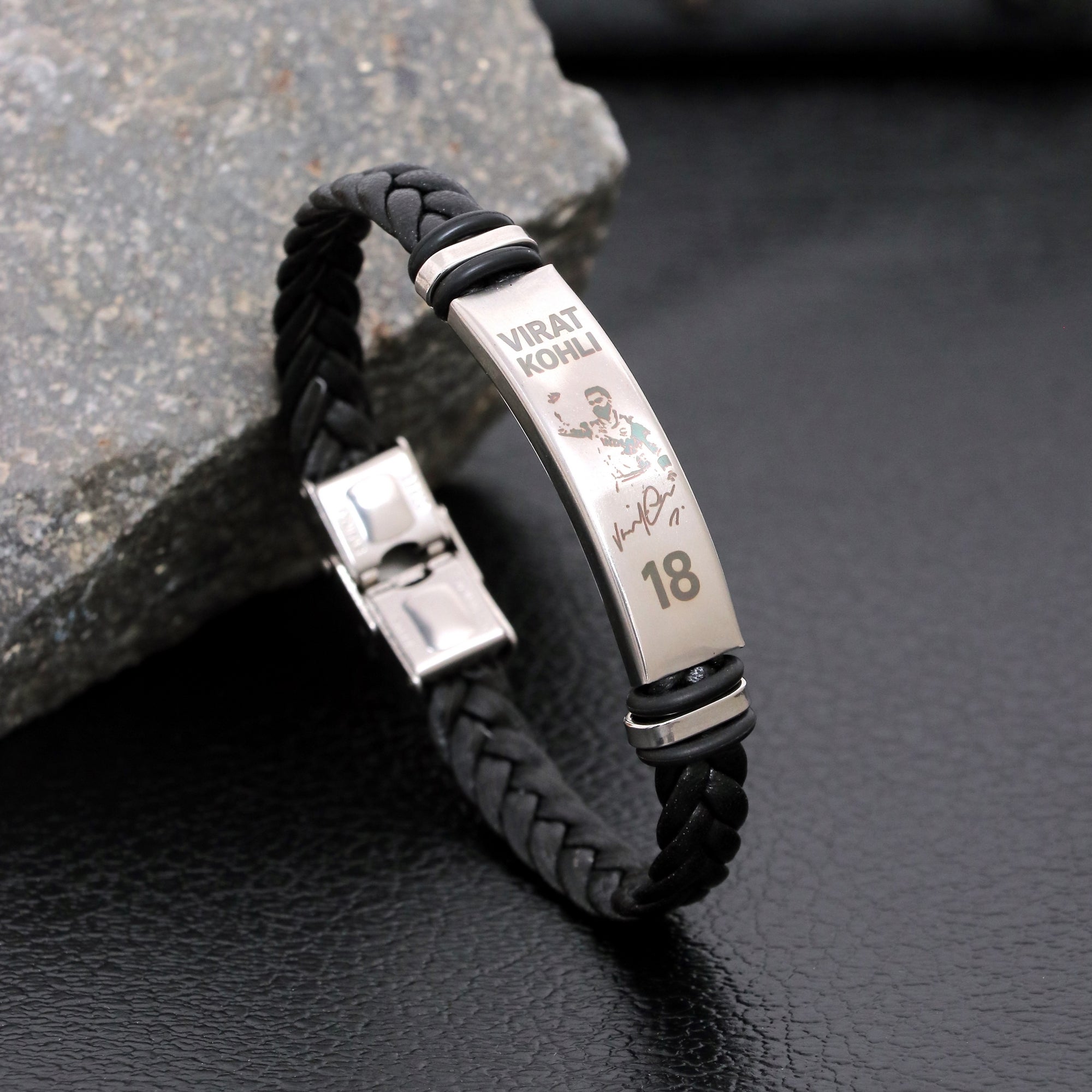 Virat Kohli Imprinted Match-Winning Inspired Century Pose Bracelet for Men