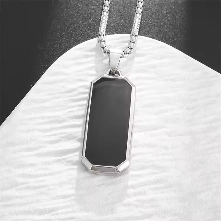 Stainless Steel Silver Chain Pendant Necklace for Men