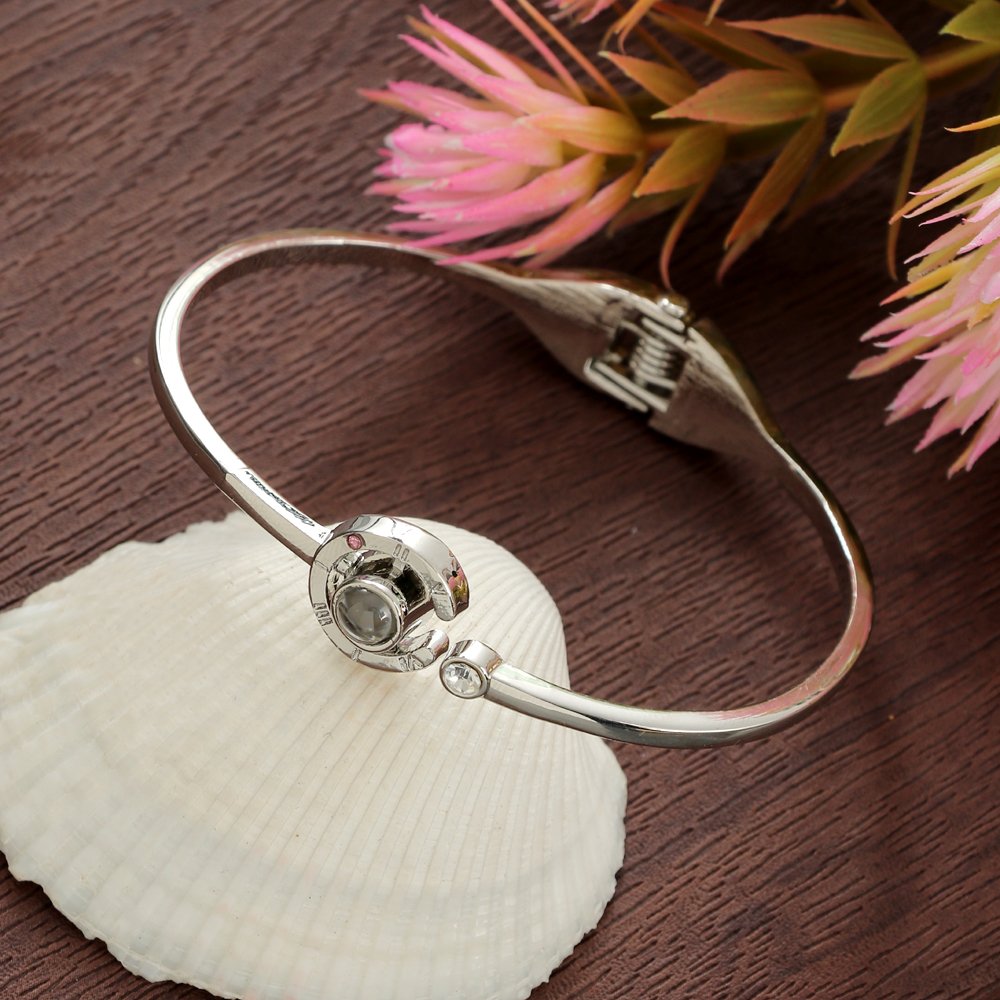 100 Language Bracelet (Silver) image 0