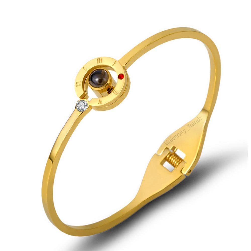 100 Languages of Love Gold Bracelet image 0