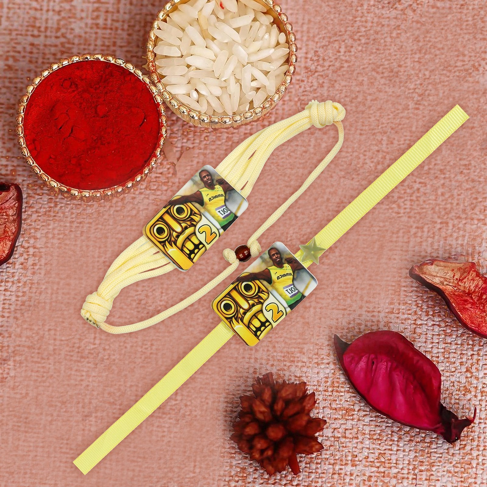 Combo Of 2 Temple Run Kids Rakhi image 0