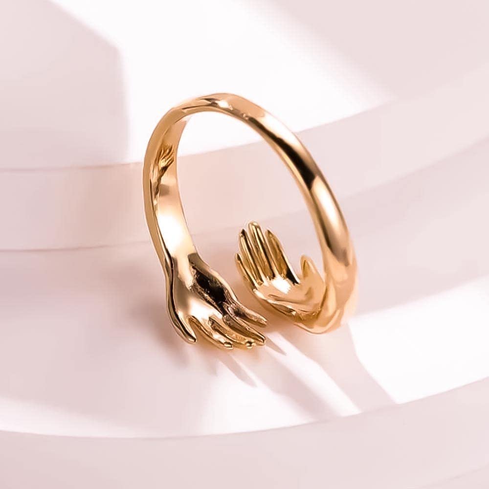 Double Hand Ring (Gold) image 1