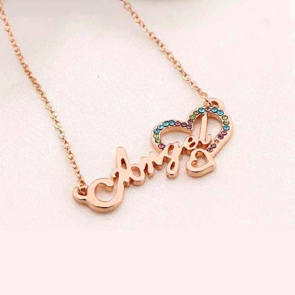 Angel Pendant with Stones image 1