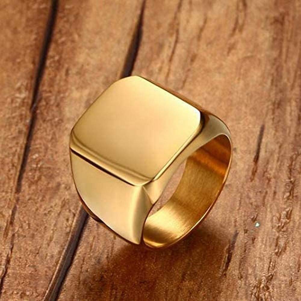 Classic Gold-Plated Band Finger Ring image 0