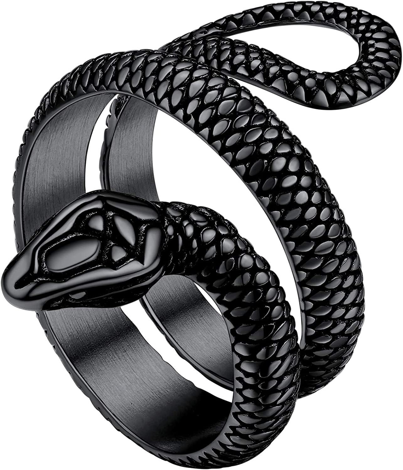 Adjustable Black Snake Finger Ring image 3